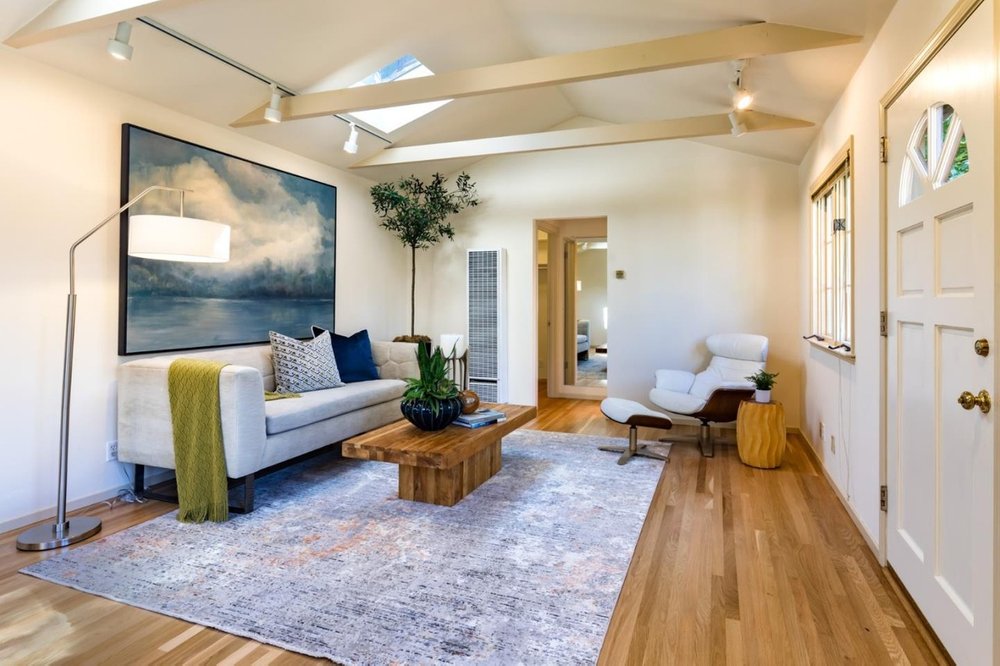 Living room facing back.